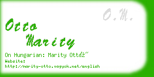 otto marity business card